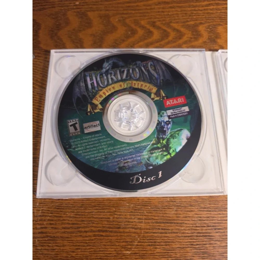 Horizons Empire Of Istaria (PC CD-ROM‎ Atari 2003) 2 CD Set